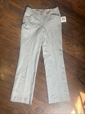 Anne Klein heather gray casual trouser pants size 4 NWT